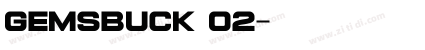 gemsbuck 02字体转换
